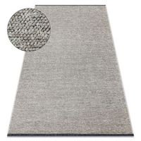 alfombra florence 24021 un color glamour tejido plano flecos - beig 78x150 cm