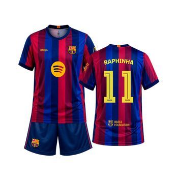 Equipación Infantil Raphinha Fc Barcelona Réplica Oficial 26/27