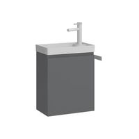 mueble para lavabo  - 40 x 22 x 50 cm - gris mate