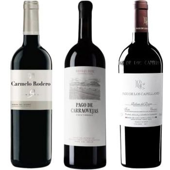 Ribera Del Duero: Capellanes Crianza + Pesquera Crianza + Carmelo Rodero - Pack 3 Botellas 75 Cl - 14% Vol.
