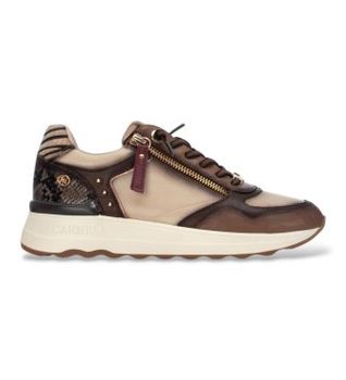 Carmela para mujer. 16422102-MARRON Zapatillas de Piel 164221 marrón (40), 3 a 5cm, Cremallera, Casual