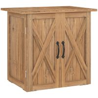 caseta de jardin 77x55x72 cm marron