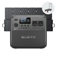 bluetti elite 200 v2 con panel solar 500w power station 2073wh 2 tomas ca 2600w 3900w pico camping off-grid y emergencias