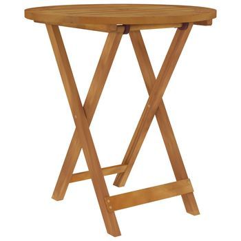 Conjunto Comedor Jardin Plegable 3 Uds | Mueble Jardin Mesa Y Sillas Madera Maciza De Acacia