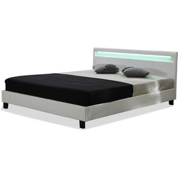 Cama Con Cabecero Led 