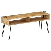 mueble para tv madera maciza de mango 110x35x45 cm vidaxl