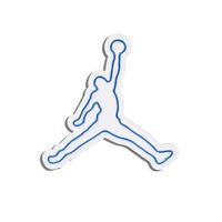 iluminacion led decorativa de plastico basketball azul 42x40x2 cm