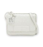 ax armani exchange para mujer xw001577af15774u6275 bolso de hombro con logo estampado beige osfa casual poliester