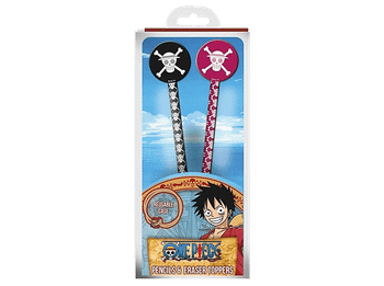 Pack papelería - Sherwood One Piece, de Dos Lápices con Goma