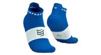 calcetines compressport pro racing v4 0 run low azul blanco