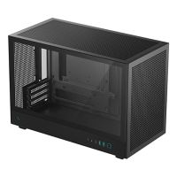 caja pc deepcool ch260 negro micro atx vidrio templado usb-c 4 slots