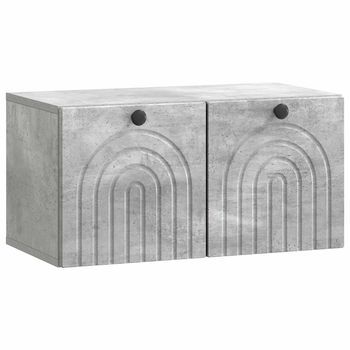 Mueble Para Tv De Pared Gris Hormigón 59,5 X 31 X 30 Cm Vidaxl