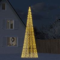 arbol de navidad  decoraciones de navidad en asta bandera 1534 led blanco calido 500 cm cfw994547