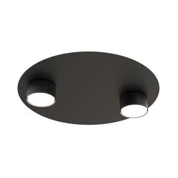 Lámpara de techo qeri negro (2 luces)