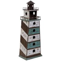 faro estanteria de madera y metal 41x27x115h cm