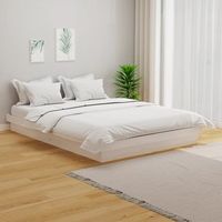 cama matrimonial  cama para adultos  estructura de cama madera maciza blanco 120x200 cm cfw472843