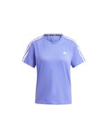 camiseta de running adidas own the run 3 bandas mujer azul