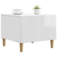 mesa de cafe - mesa de centro - mesa baja brillante 49 x 50 x 40 cm madera de ingenieria