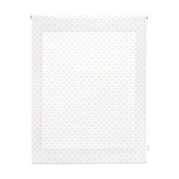 estor enrollable premium - estor enrollable tamano 140x180 - estor premium color blanco con motas beige  blindecor