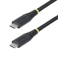 startechcom cable de carga usb-c de 3m - cable cargador usb tipo c - pd epr 240w 5a - durable y ultra flexible - cable cargador usb 20 de servicio pesado - certificado usb-if