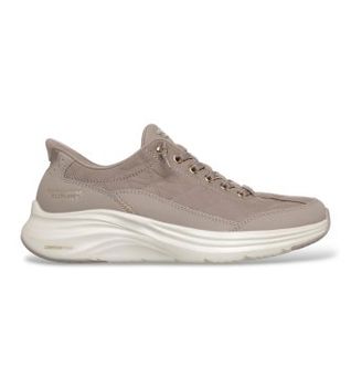 Skechers para mujer. 150413 Zapatillas Slip-Ins: Contour Foam - Cozy Fit Golden Hour taupe (36), Plano, Cordones, Casual