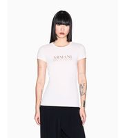 ax armani exchange para mujer xw001837af16294u4104 camiseta slim fit rosa m casual algodon manga corta