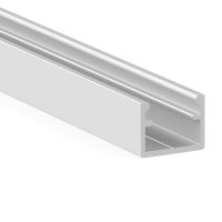 koy perfil de aluminio con dos posiciones de tapa difusora para embutir y solapar