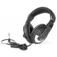 auriculares vonyx sh120 con cable conectividad analogica uso musical negros