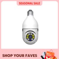 ease life app-camaras de seguridad con bombilla camara wifi inalambrica para exteriores 5ghz 360 grados e27 casquillo de luz con tornillo en seguridad