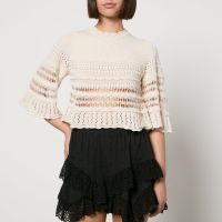 marant etoile frizy crocheted jumper - fr 40uk 12