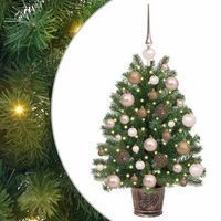 arbol de navidad artificial con 150 led verde 75 cm pe y pvc vidaxl