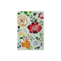decoracion pared cristal lienzo 80x4x120 flores