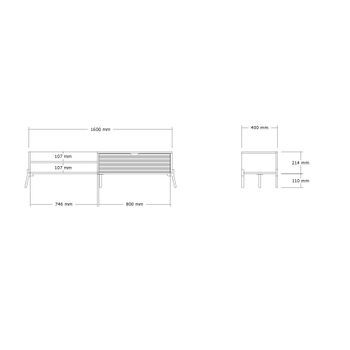 Mueble Tv Trezza Zafiro Roble Blanco