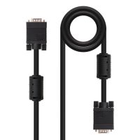 nanocable cable svga con ferrita hpdb15 machomacho 6m negro
