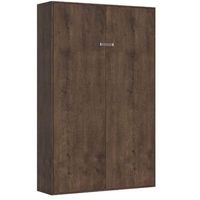 cama abatible vertical kanto 140x190 cm madera de nogal