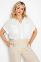 yours camisa blanca con manga sisa  mujer curvy y tallas grandes yours