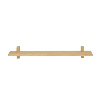 Estante individual de pared en madera natural 90 cm Sin barnizar