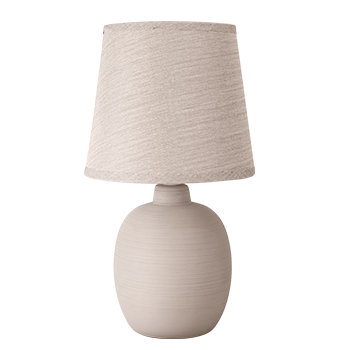 Aigostar - Lámpara de Mesa E14, LED Luz Mesita de Noche, Pantalla de Tela, Lámpara Escritorio Diseño Clasico Vintage para Dormitorio, Estudio, Salon etc