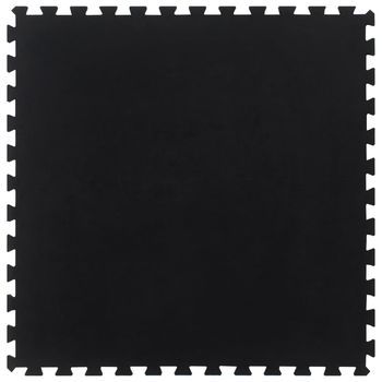 Baldosa De Suelo De Goma Negro 12 Mm 100x100 Cm Vidaxl
