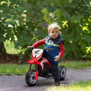 Moto Eléctrica Infantil Con Licencia Honda Crf450rl Rojo Homcom