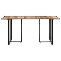 mesa de comedor - mesa de cocina madera de mango rugosa 200 cm