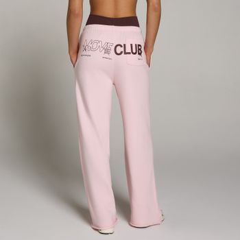 Pantalón de chándal de pierna recta Move Club Graphic ligero de felpa francesa para mujer de MP - Blush - S