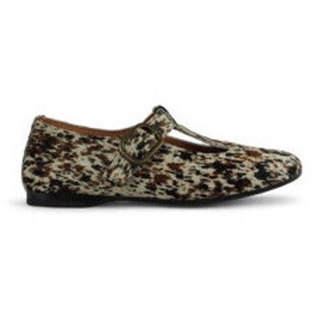 Lolas Bailarinas zapato pulsera horma sesgada piel print para mujer