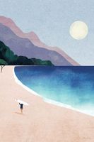 cuadro surf en la playa de olas impresion sobre lienzo 60x90cm