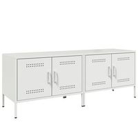 muebles de tv 2 piezas acero blanco 68x39x505 cm vidaxl