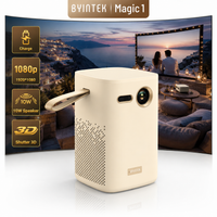 proyector portatil byintek 1080p mini proyector de cine en casa de 300 pulgadas android 90 2g32g wifi bluetooth bateria de 15000mah