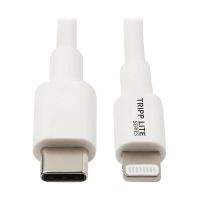 cable usb-c a lightning eaton tripp lite m102-003-wh 091 m blanco