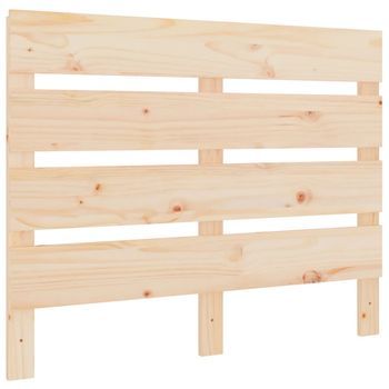 Cabecero De Cama Madera Maciza De Pino 90x3x80 Cm