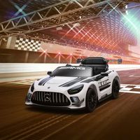 coche electrico para ninos mercedes-amg gt3 evo blanco aiyaplay