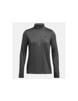 camiseta de fitness under armour tech 12 zip- solid mujer gris